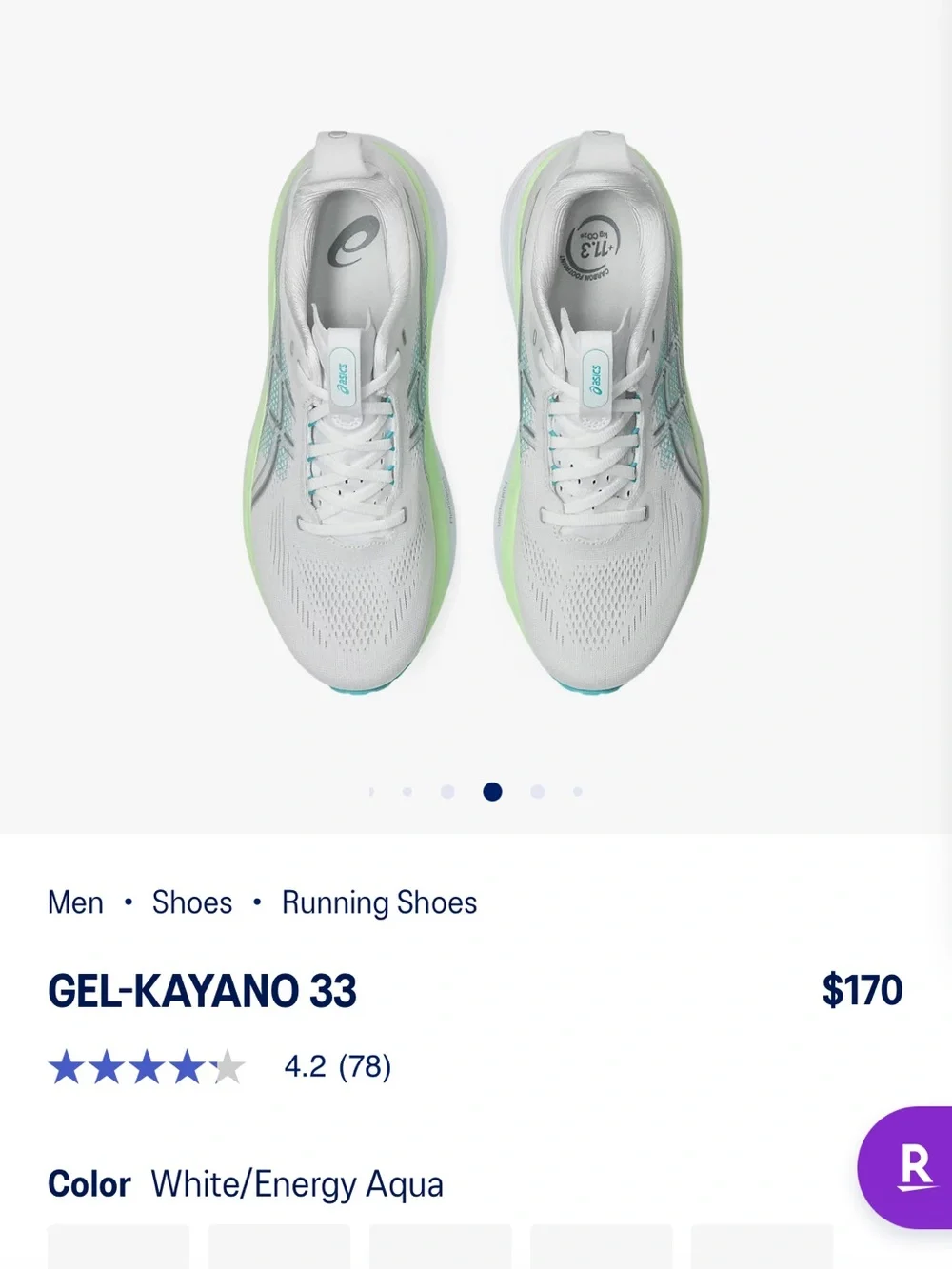 ASICS Gel-Kayano 33 - white/energy aqua Brand new - Picture 3 of 13